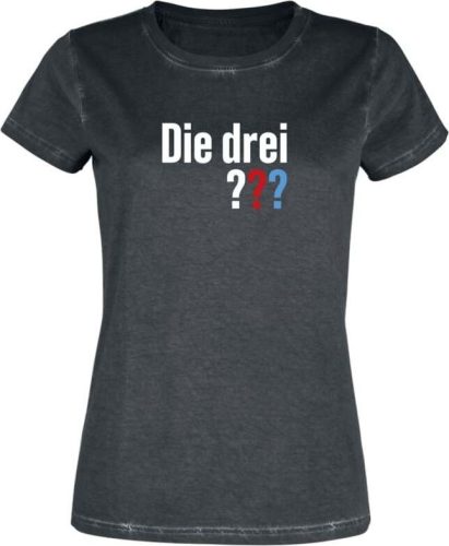 Die drei Fragezeichen Die drei ??? - Logo Dámské tričko černá