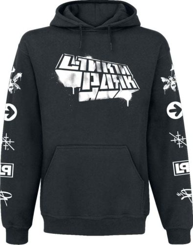 Linkin Park Spray Icons Mikina s kapucí černá