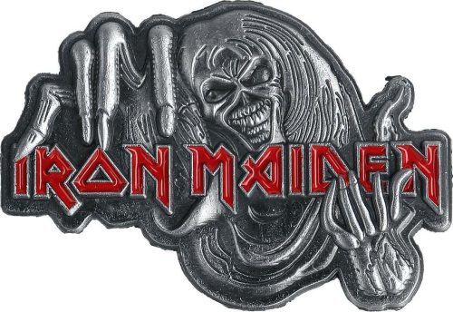 Iron Maiden Number Of The Beast Odznak šedá/cervená