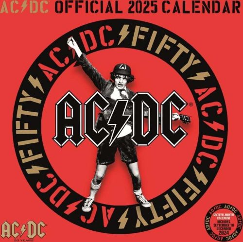 AC/DC Wandkalender 2025 Nástenný kalendář vícebarevný