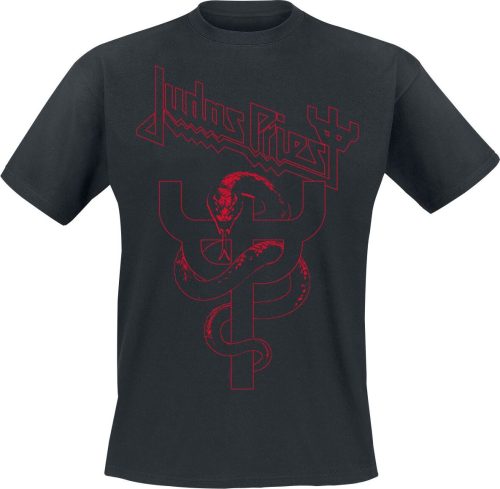 Judas Priest Snake Logo Line Tričko černá