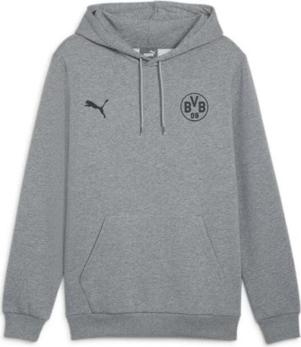 Puma BVB Essentials Hoodie Mikina s kapucí šedá