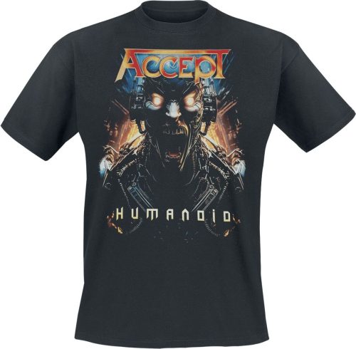 Accept Humanoid Tričko černá