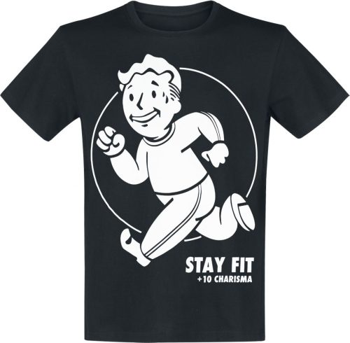 Fallout Stay Fit Tričko černá