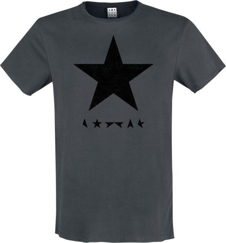 David Bowie Amplified Collection - Black Star Tričko charcoal