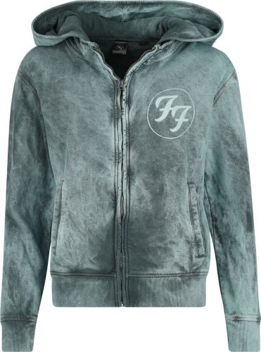 Foo Fighters Logo Space Blue Dámská mikina s kapucí na zip zelená