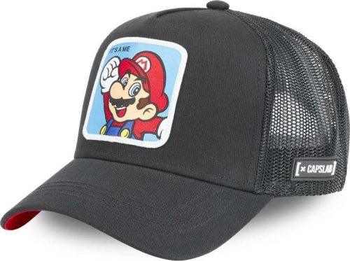 Super Mario Mario- Logo Baseballová kšiltovka černá