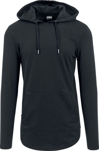 Urban Classics Jersey Hoody Mikina s kapucí černá