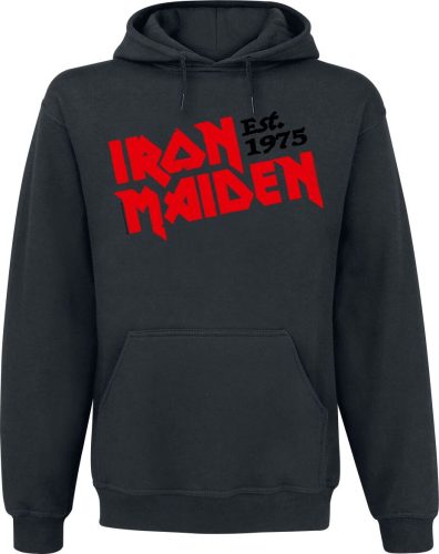 Iron Maiden Est. 1975 Mikina s kapucí černá