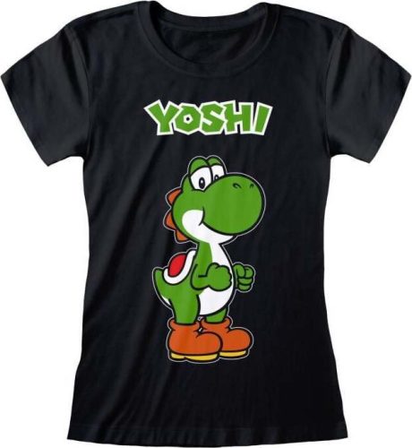 Super Mario Yoshi Name Tag Dámské tričko černá