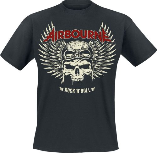 Airbourne Red Logo Mono Scorch Tričko černá