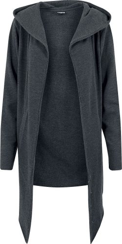 Urban Classics Long Hooded Open Edge Cardigan Cardigan charcoal