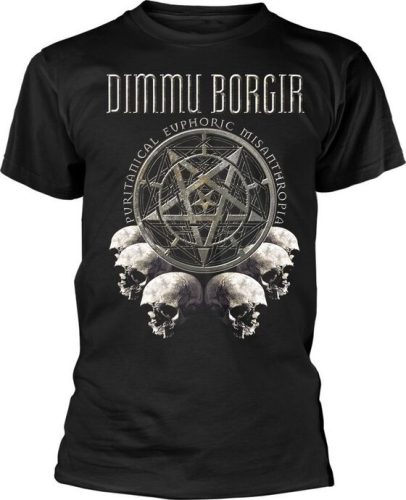 Dimmu Borgir Puritanical Euphoric Misanthropia Skulls Tričko černá