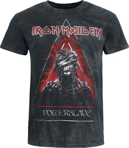 Iron Maiden Powerslave - Mummy Head Tričko charcoal